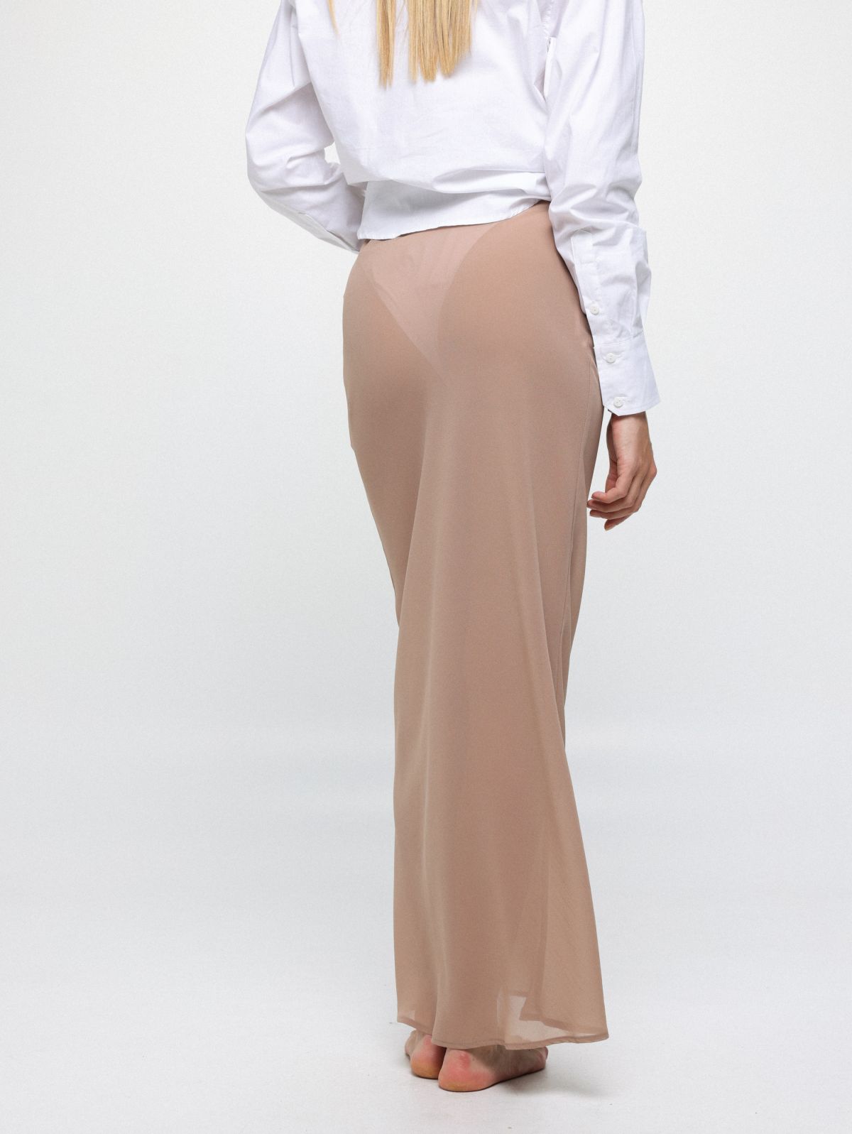  חצאית מקסי מבד שיפון / Tal Noy של TX COLLAB