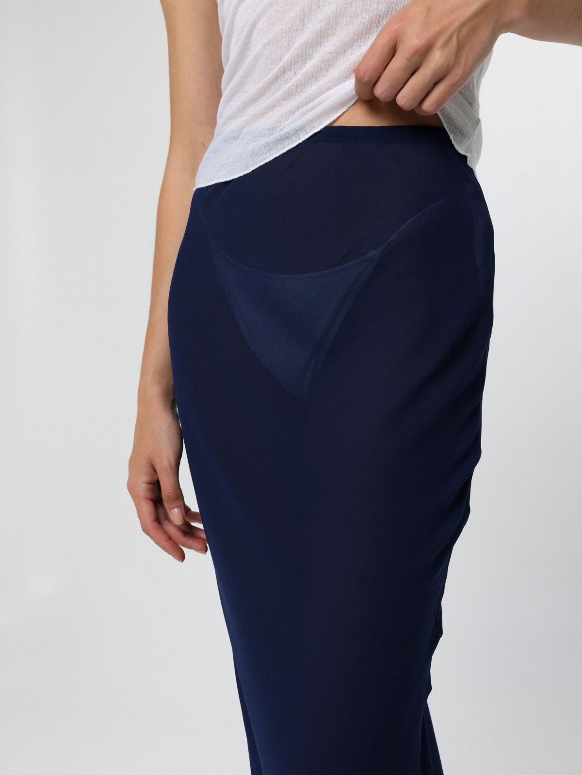  חצאית מקסי מבד שיפון / Tal Noy של TX COLLAB