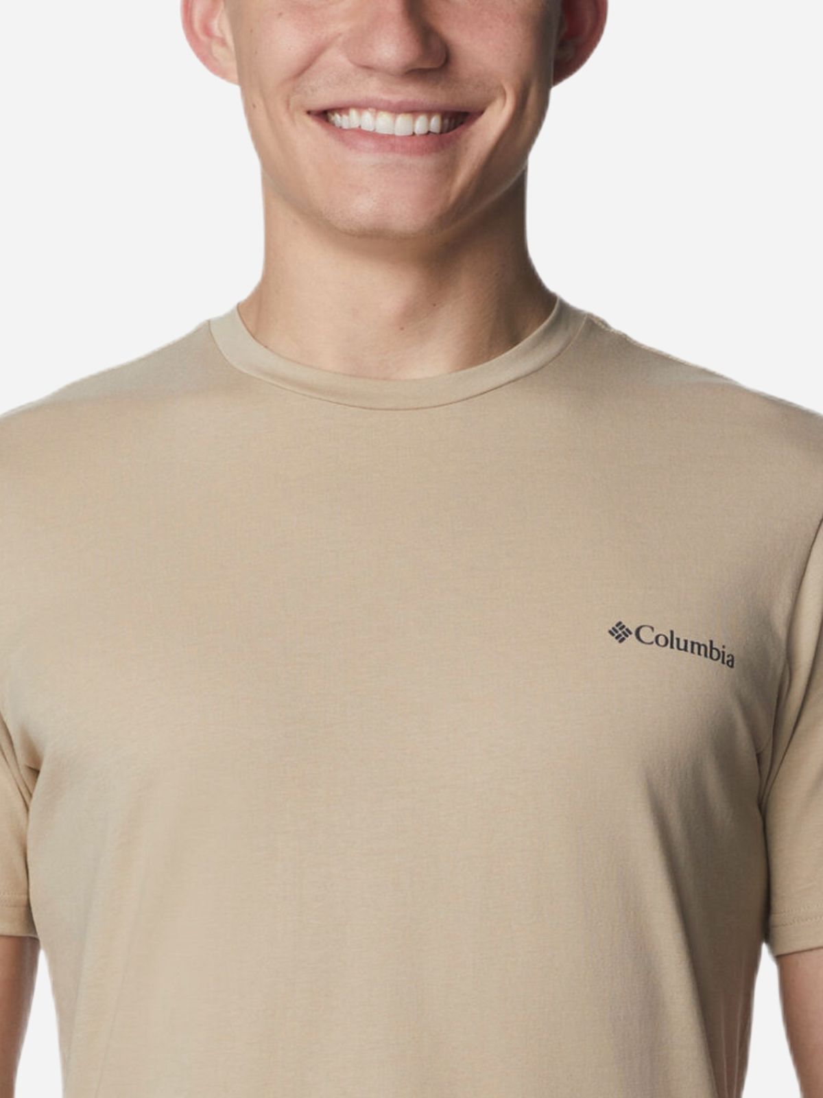  חולצת טי שירט בשילוב הדפס לוגו / גברים של COLUMBIA