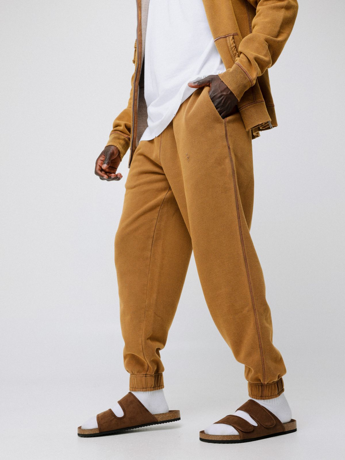  מכנסי טרנינג ווש ארוכים עם לוגו של TERMINAL X CUT N BASE