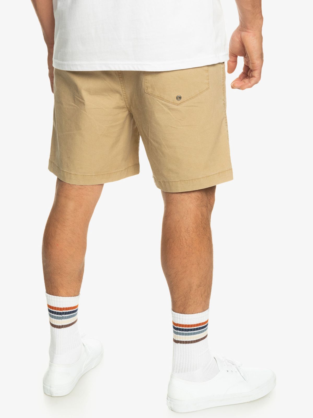  מכנסיים קצרים עם פאץ' לוגו של QUIKSILVER
