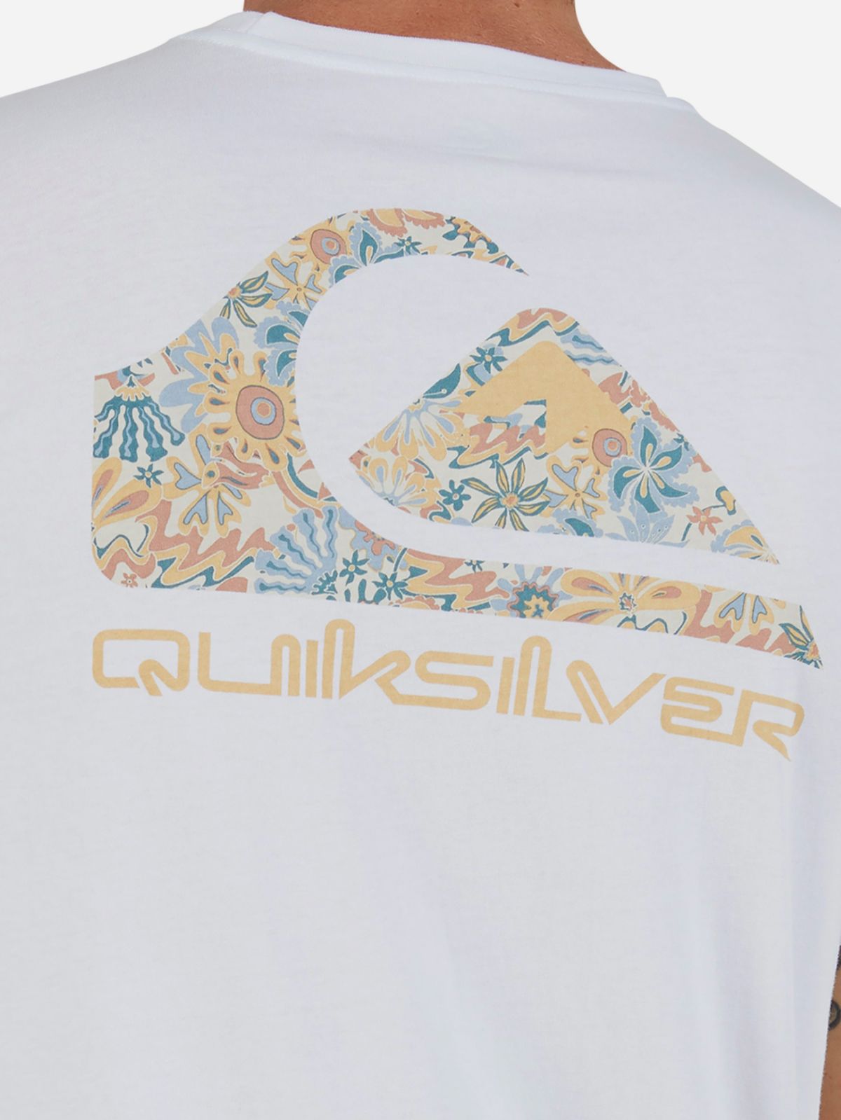  טי שירט עם הדפס לוגו של QUIKSILVER