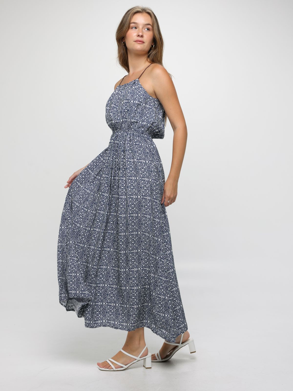  שמלת מקסי שילי בהדפס של YANGA