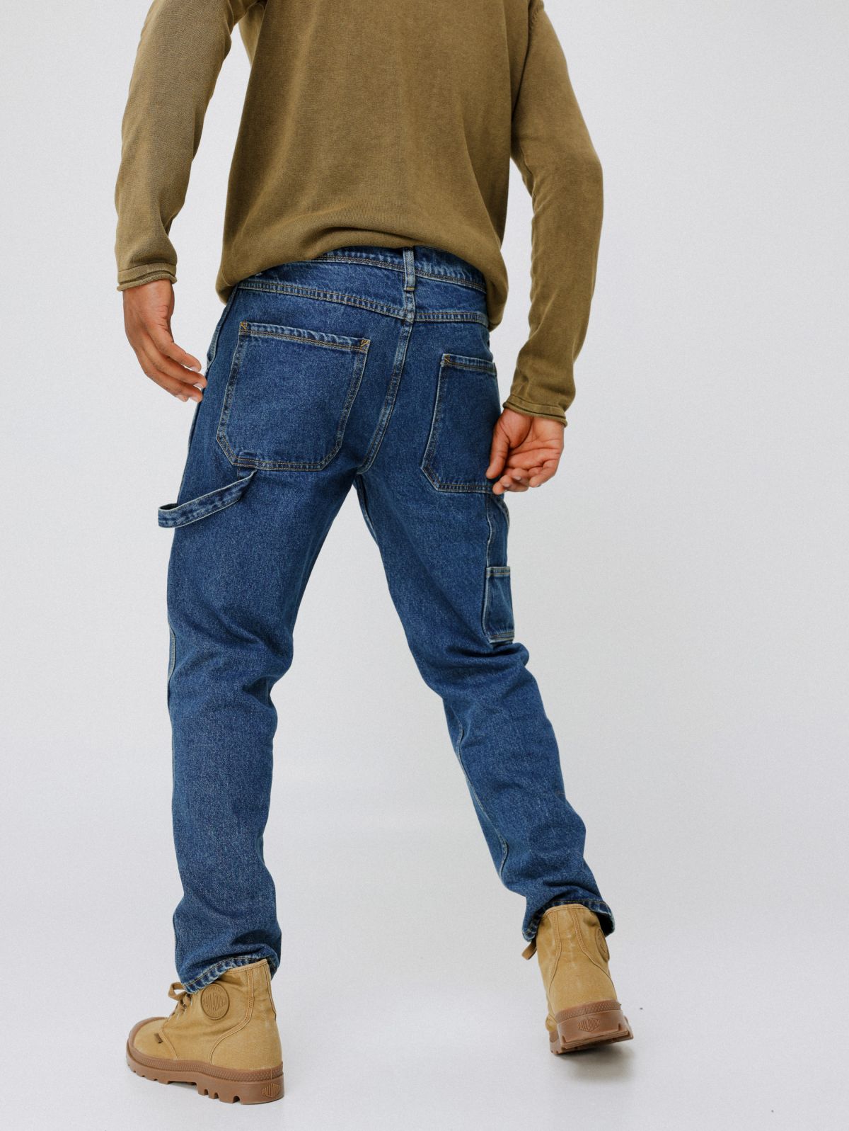  ג'ינס Slim ארוך עם שיפשופים של TERMINAL X