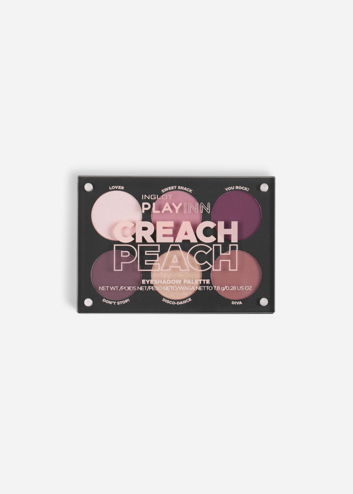  פלטת צלליות מגנטית Creach Peach Eyeshadow Palette של INGLOT