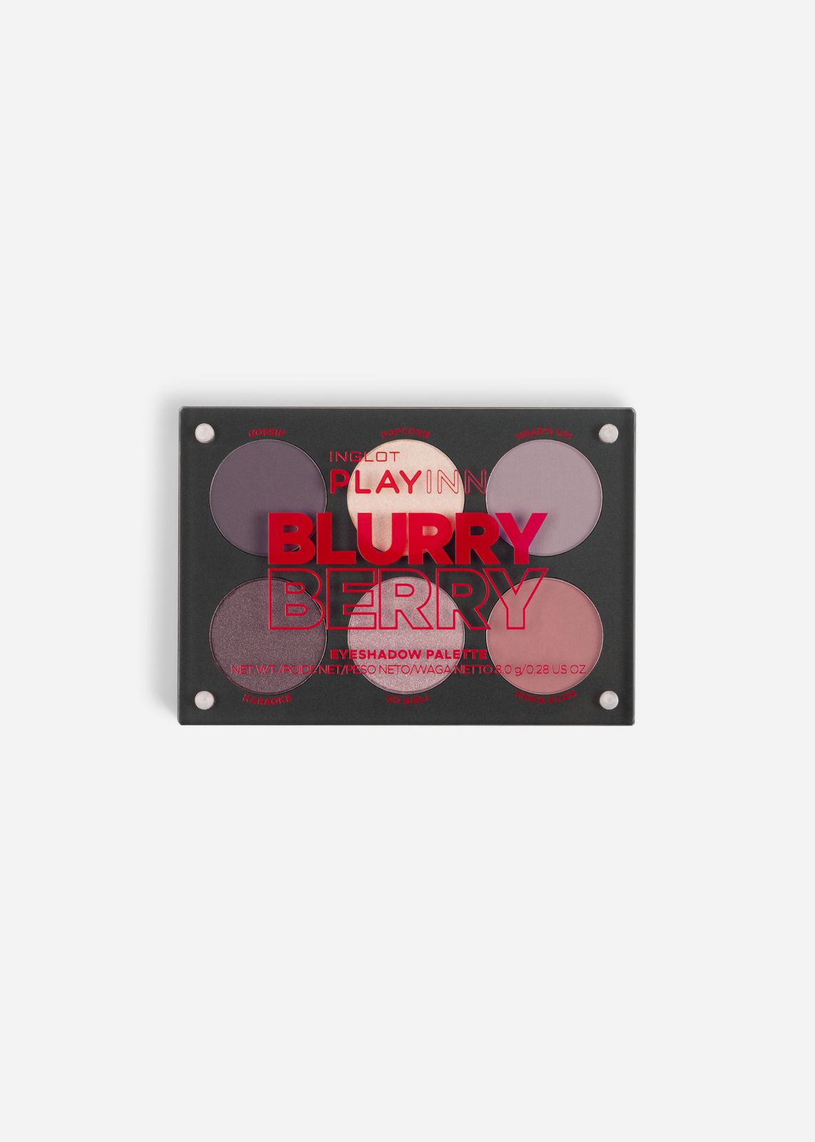  פלטת צלליות מגנטית Blurry Berry Eyeshadow Palette של INGLOT
