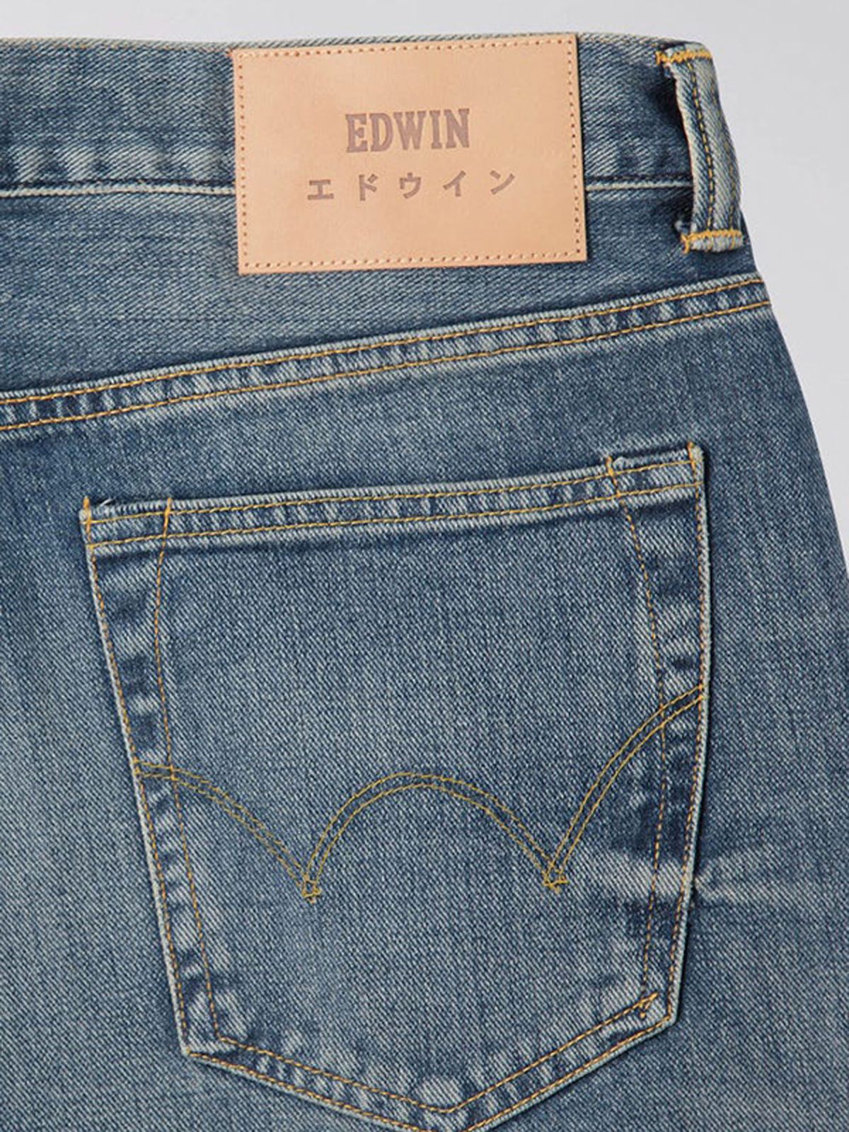 ג'ינס ווש בגזרה ישרה של EDWIN