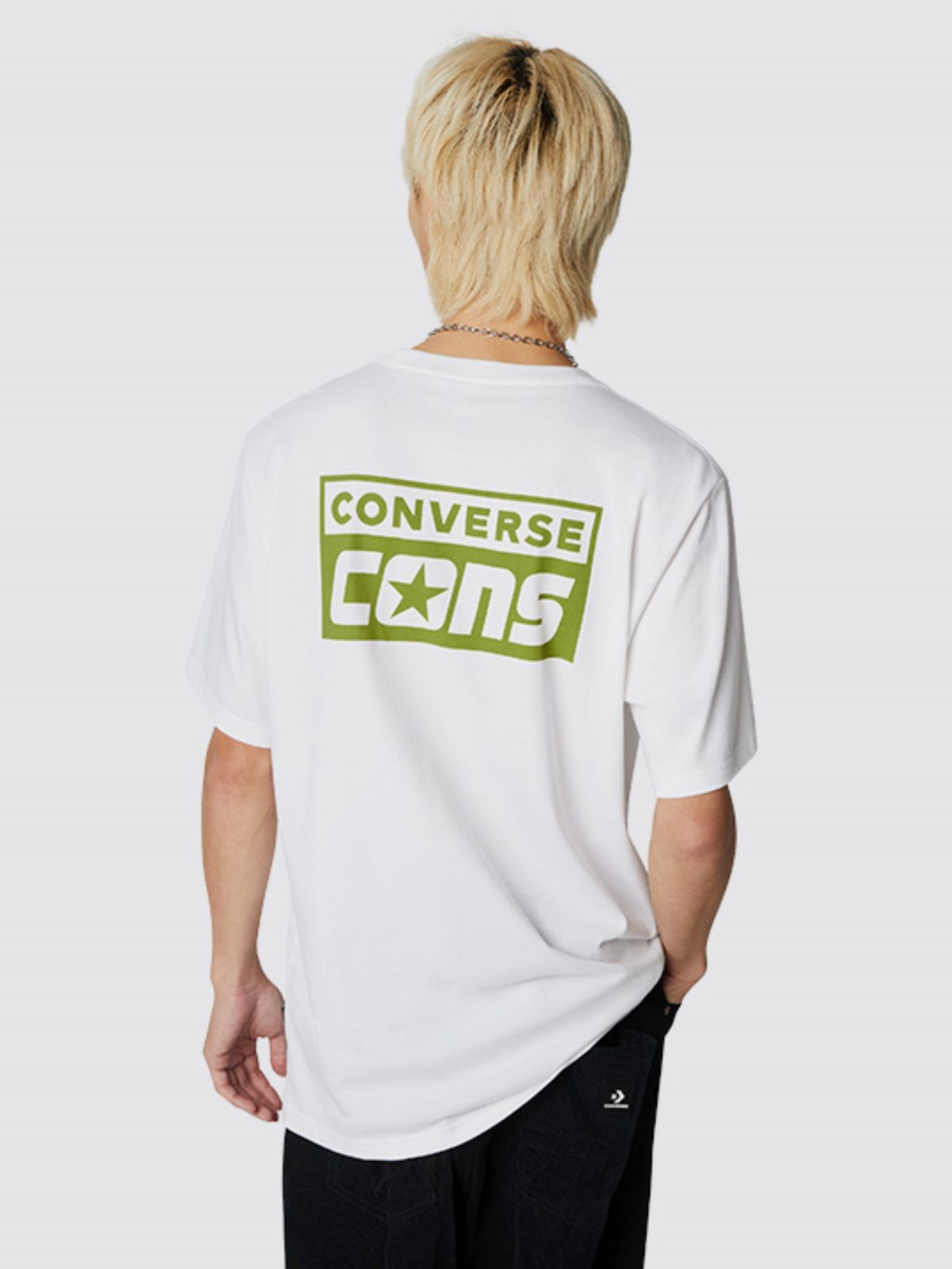  טי שירט הדפס לוגו של CONVERSE