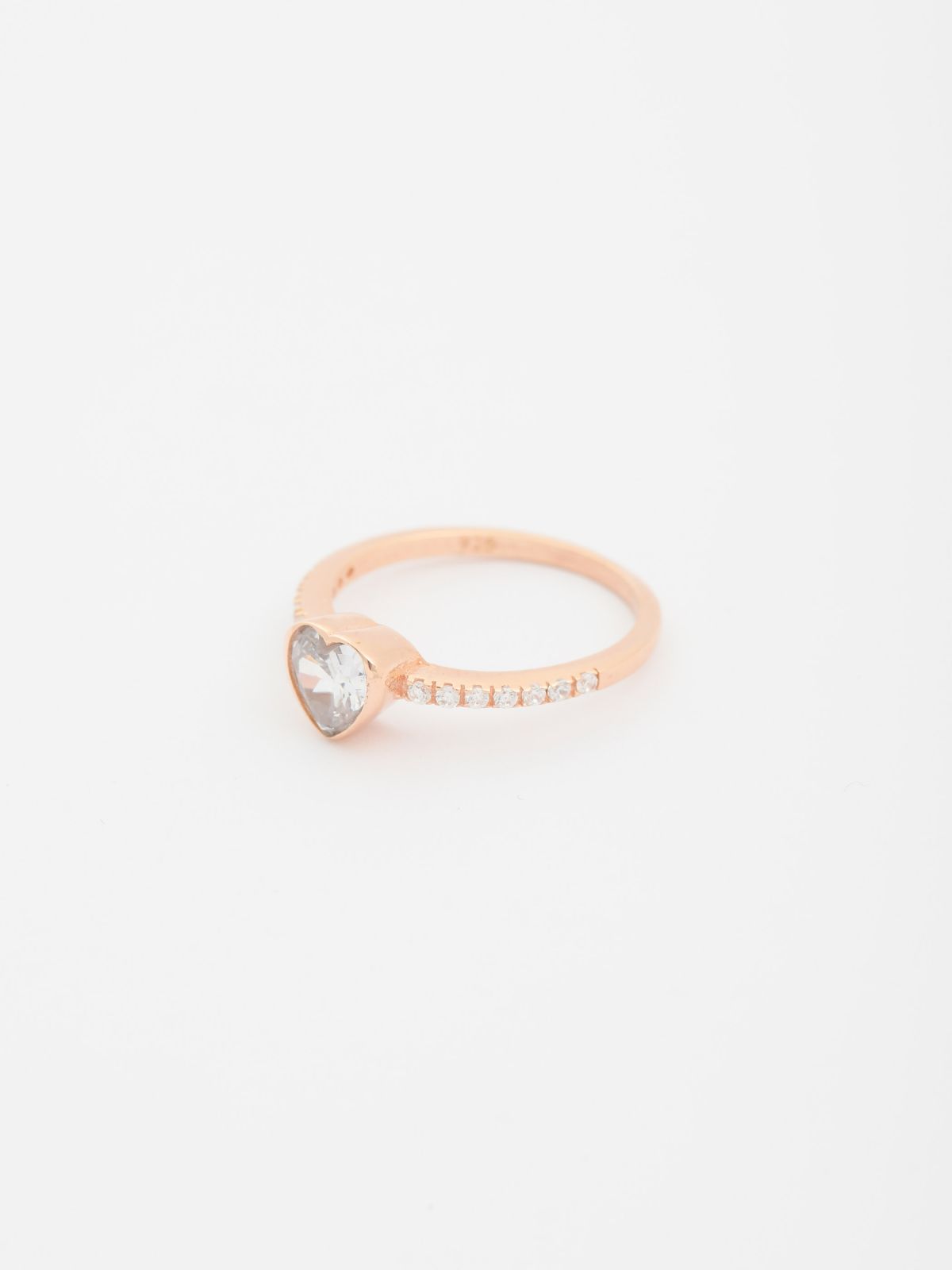  טבעת זרקונים בשילוב אבן לב / My Anabelle של TX COLLAB