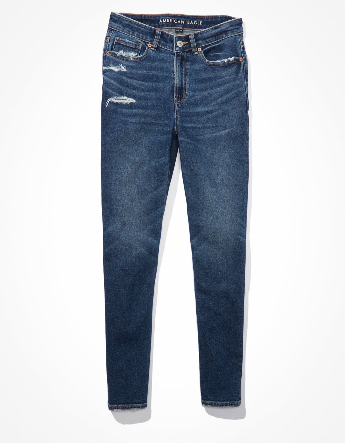  מכנסי ג'ינס MOM עם קרעים של AMERICAN EAGLE