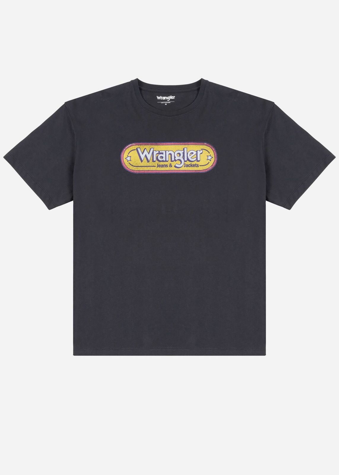  טי שירט הדפס לוגו של WRANGLER